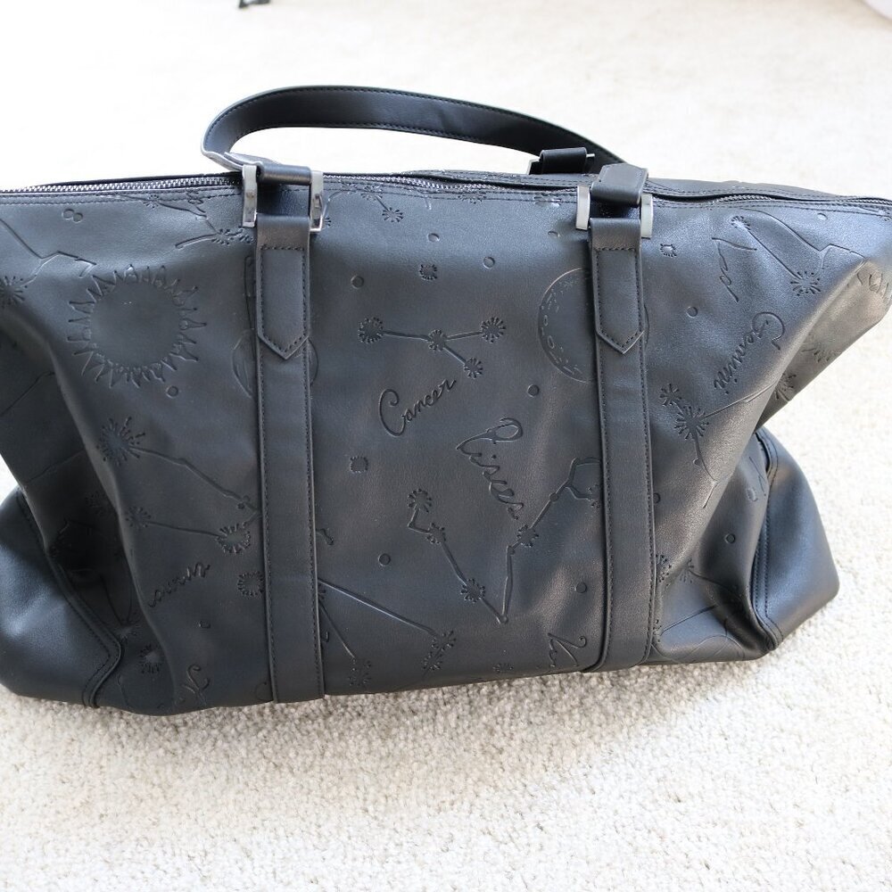Chic Black Astrological Tote Bag